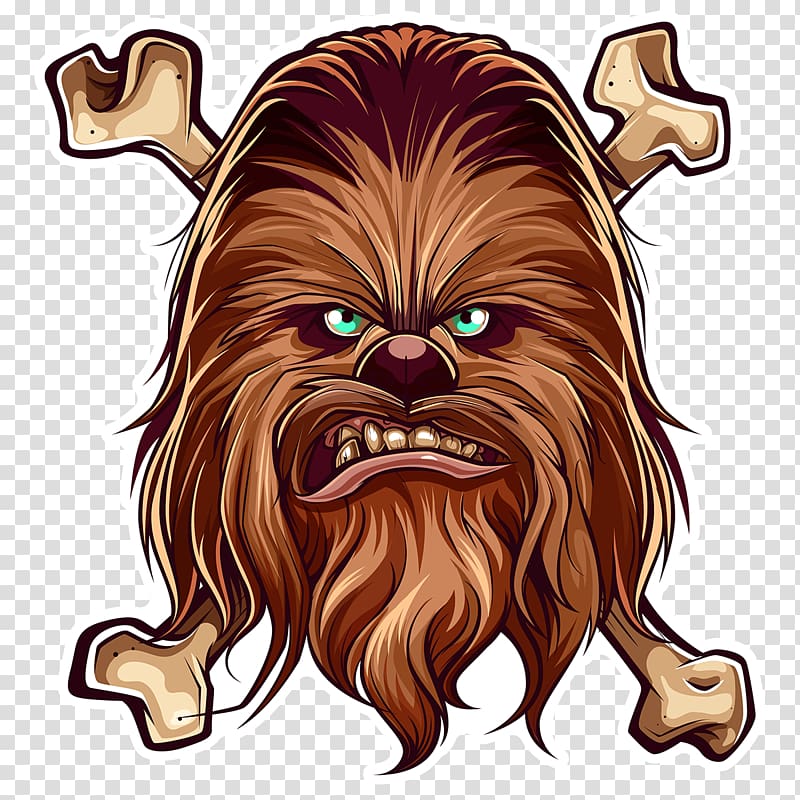 Brown hairy monster anakin. Chewbacca clipart skywalker