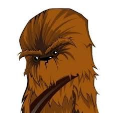 Star wars ai eps. Chewbacca clipart vector