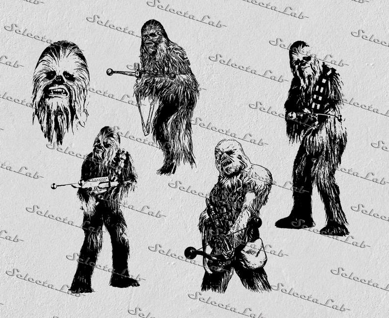 chewbacca clipart vector