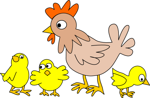 Chickens clipart. Chicken and chicks clip