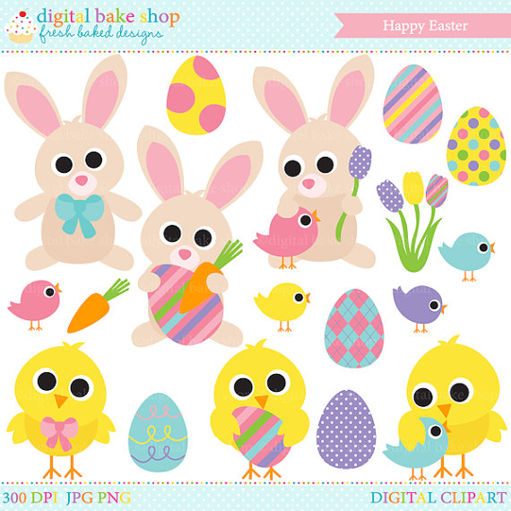 chick clipart bunny