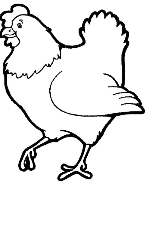  best artwork line. Clipart chicken coloring page