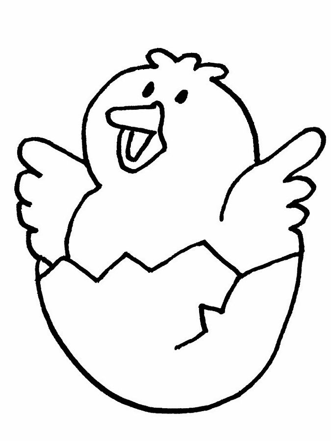 chick clipart coloring