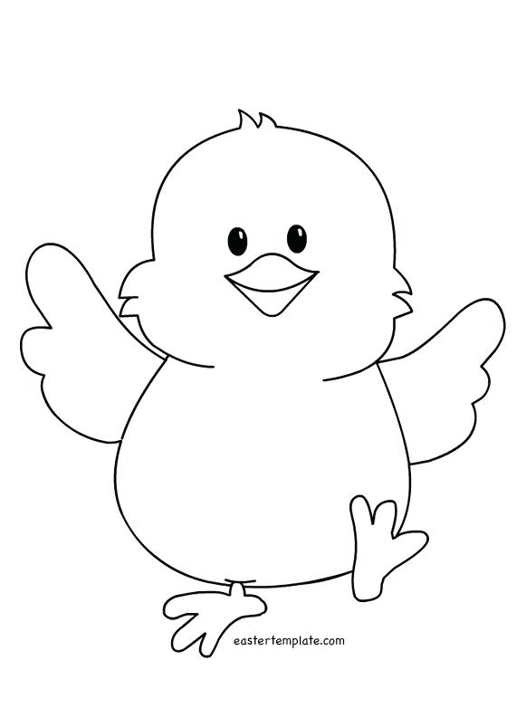 chick clipart coloring