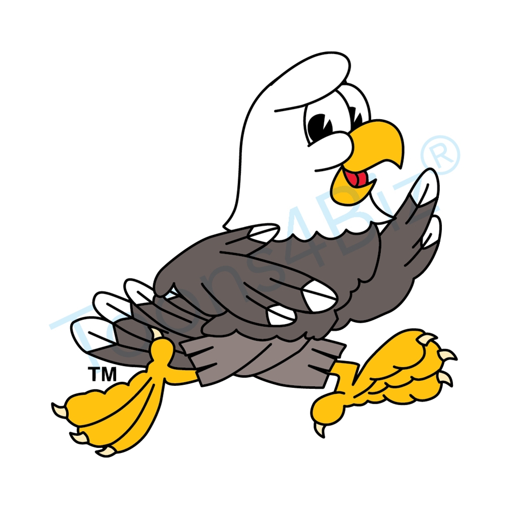 Bald cartoon clip art. Eagles clipart baby eagle