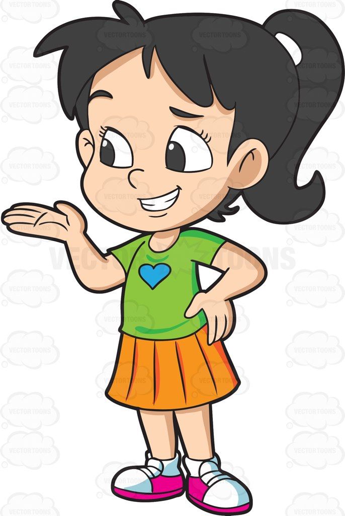 girls clipart animated