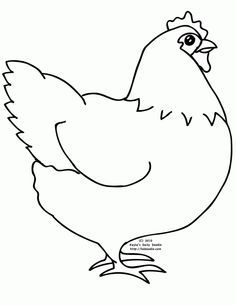 chickens clipart black and white