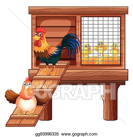 hen clipart chicken coop
