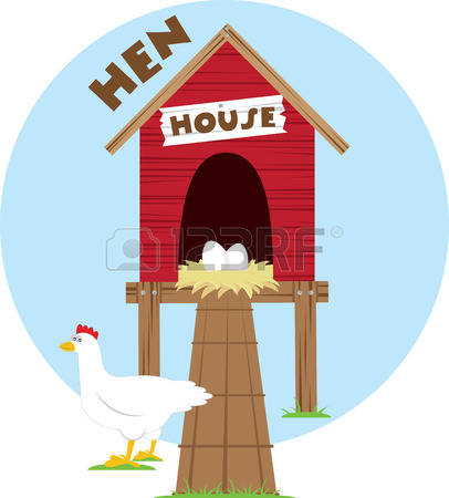 hen clipart chicken coop