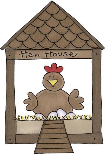 chicken clipart hen house