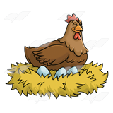 Abeka clip art on. Chicken clipart nest