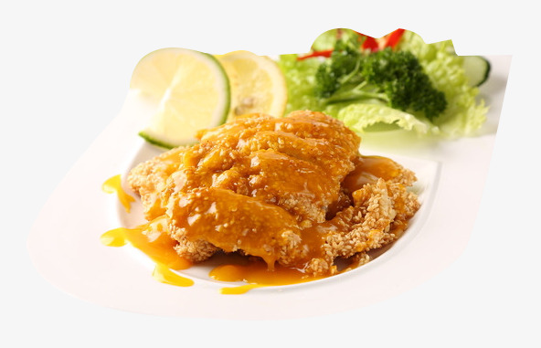 Lemon row decoration product. Chicken clipart orange chicken