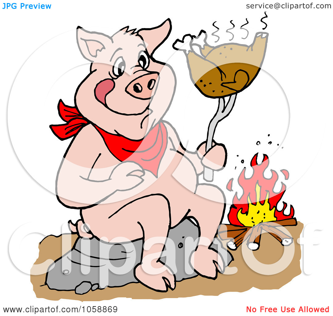 chicken clipart pig