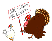 Happy turkey . Chicken clipart thanksgiving