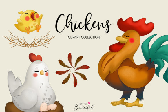 Collection . Chickens clipart