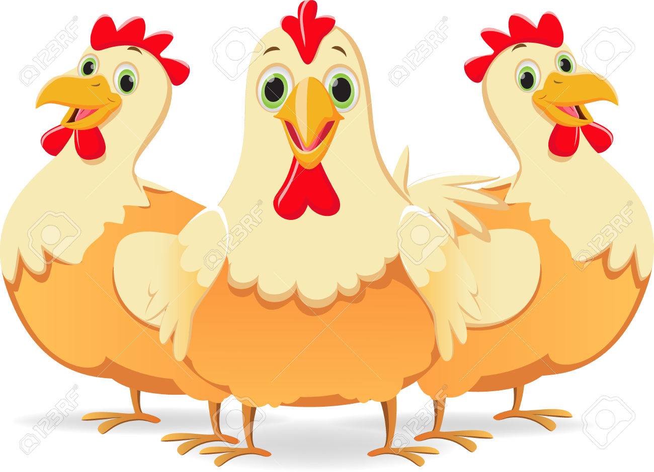 Chickens clipart. Three station 
