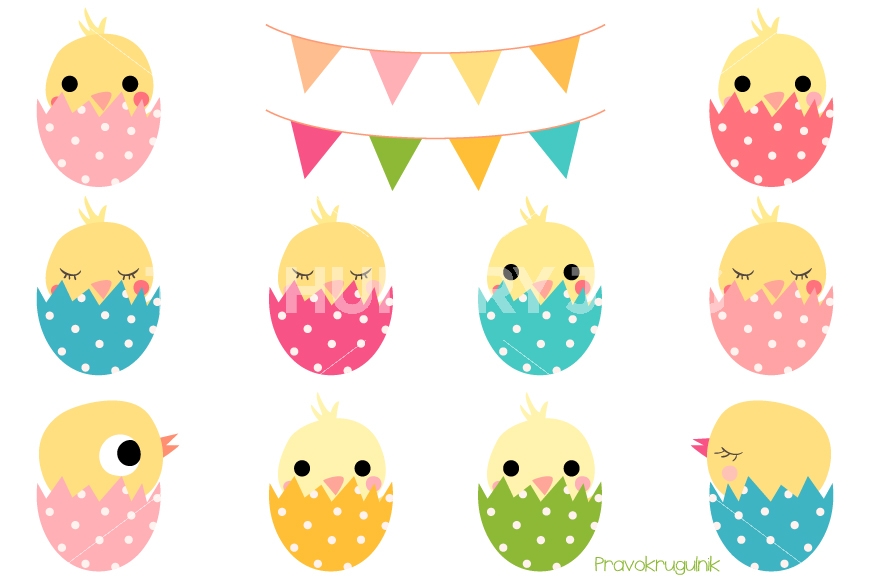 chickens clipart easter