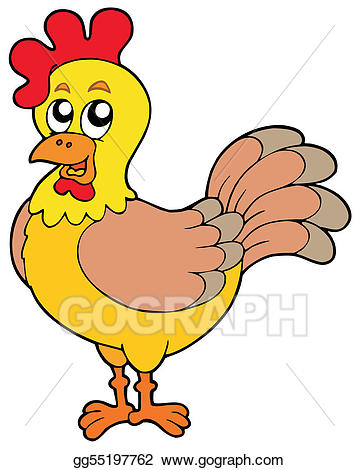 Chickens clipart family. Vector art cartoon chicken