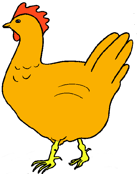 chickens clipart yellow chicken