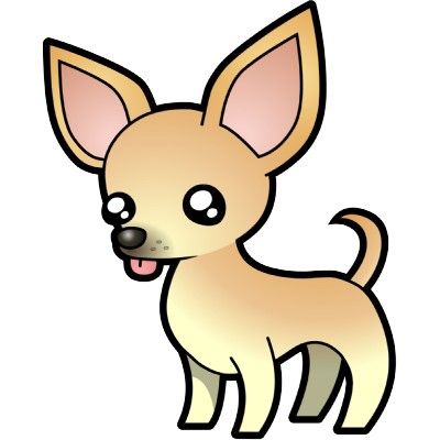 Chihuahua clipart cartoon baby. Fawn smooth coat cutout