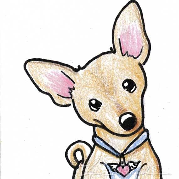 chihuahua clipart dog sketch