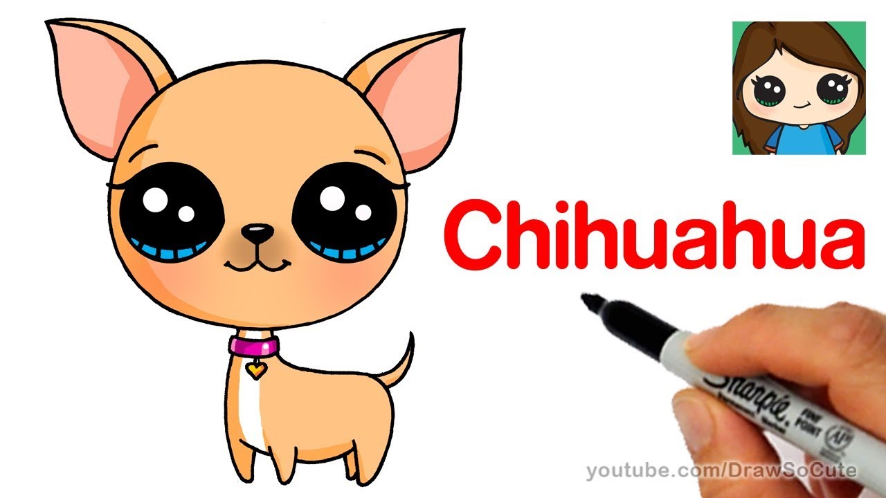 chihuahua clipart easy draw