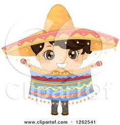 Clip art of kids. Chihuahua clipart kid mexican