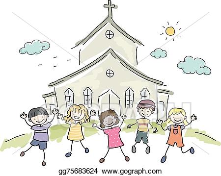 child clipart church