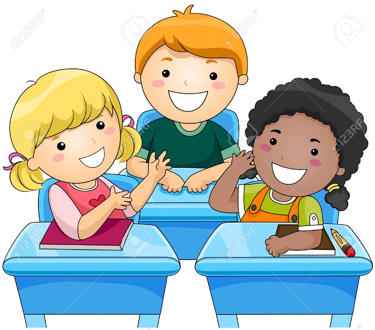  collection of talking. Children clipart classroom