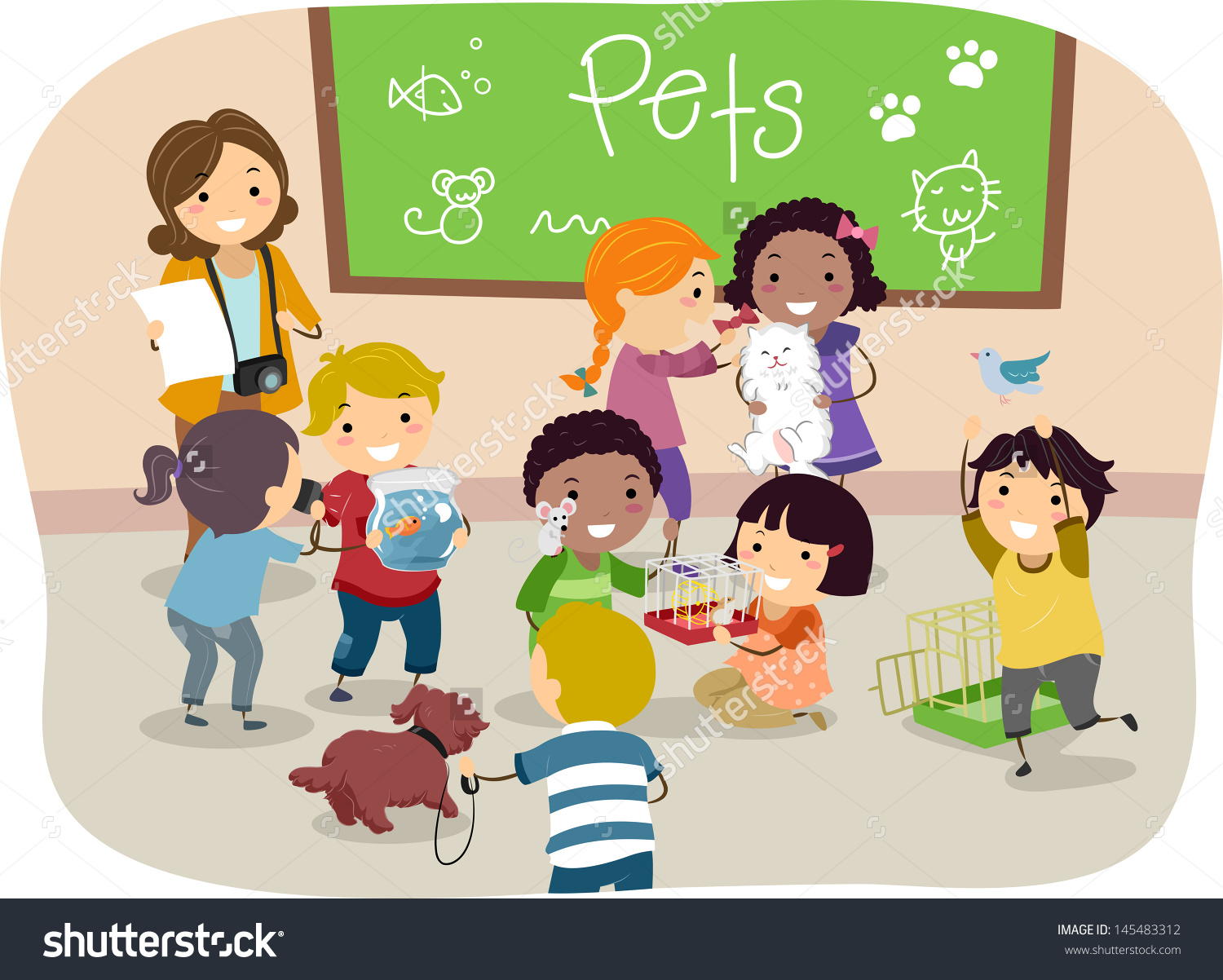 cleaning clipart student