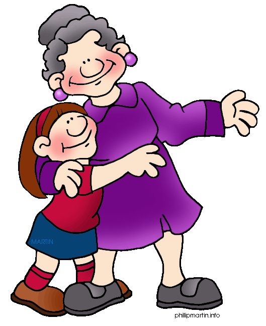 Young clipart grandma grandchild. From grandmother 