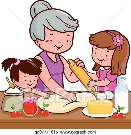 children clipart grandmother