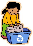 child clipart recycling