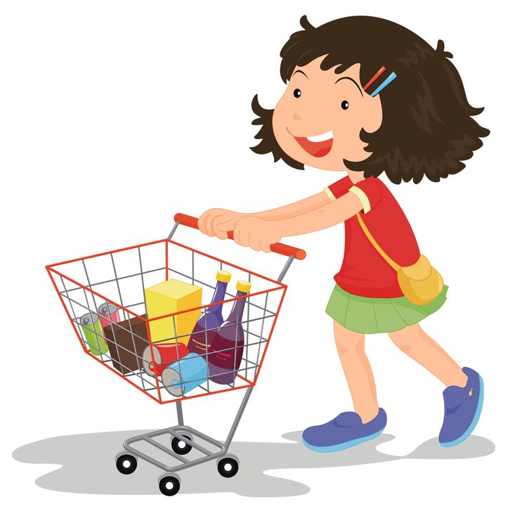  best kids clip. Child clipart shopping