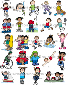 Sports kids clip art. Child clipart sport