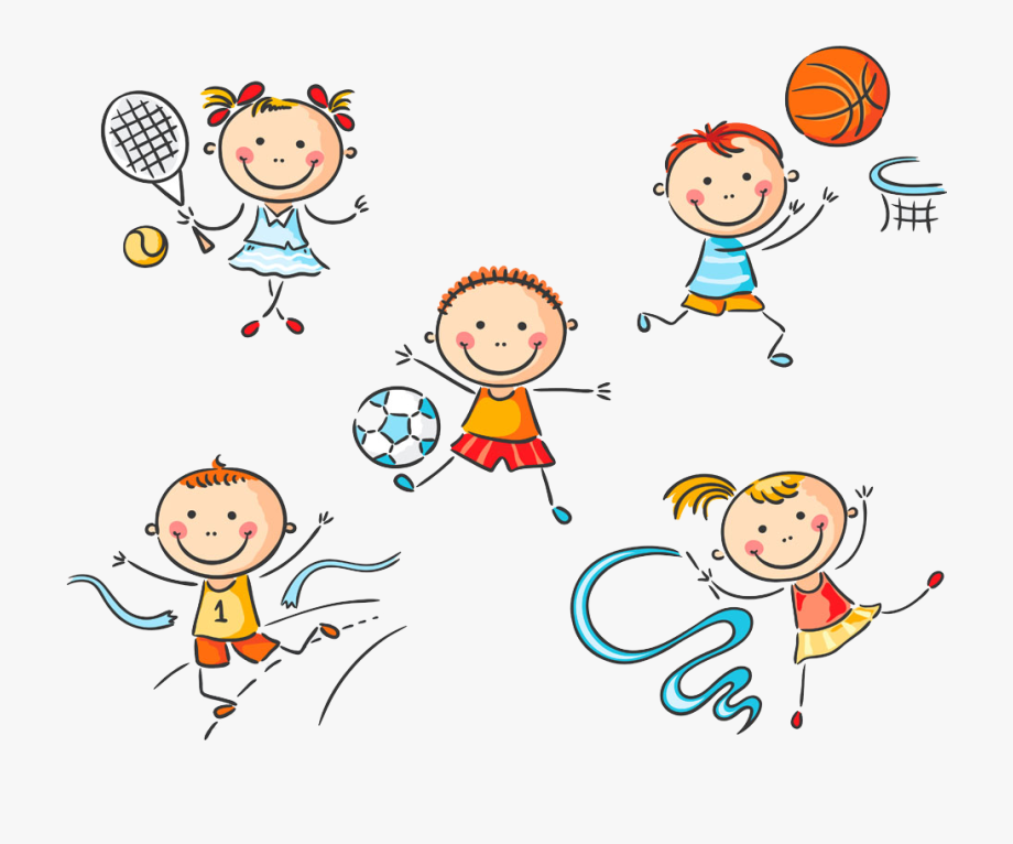 clipart children sport