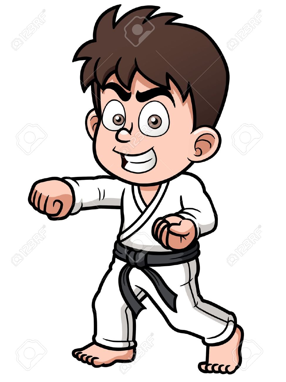 karate clipart karate child