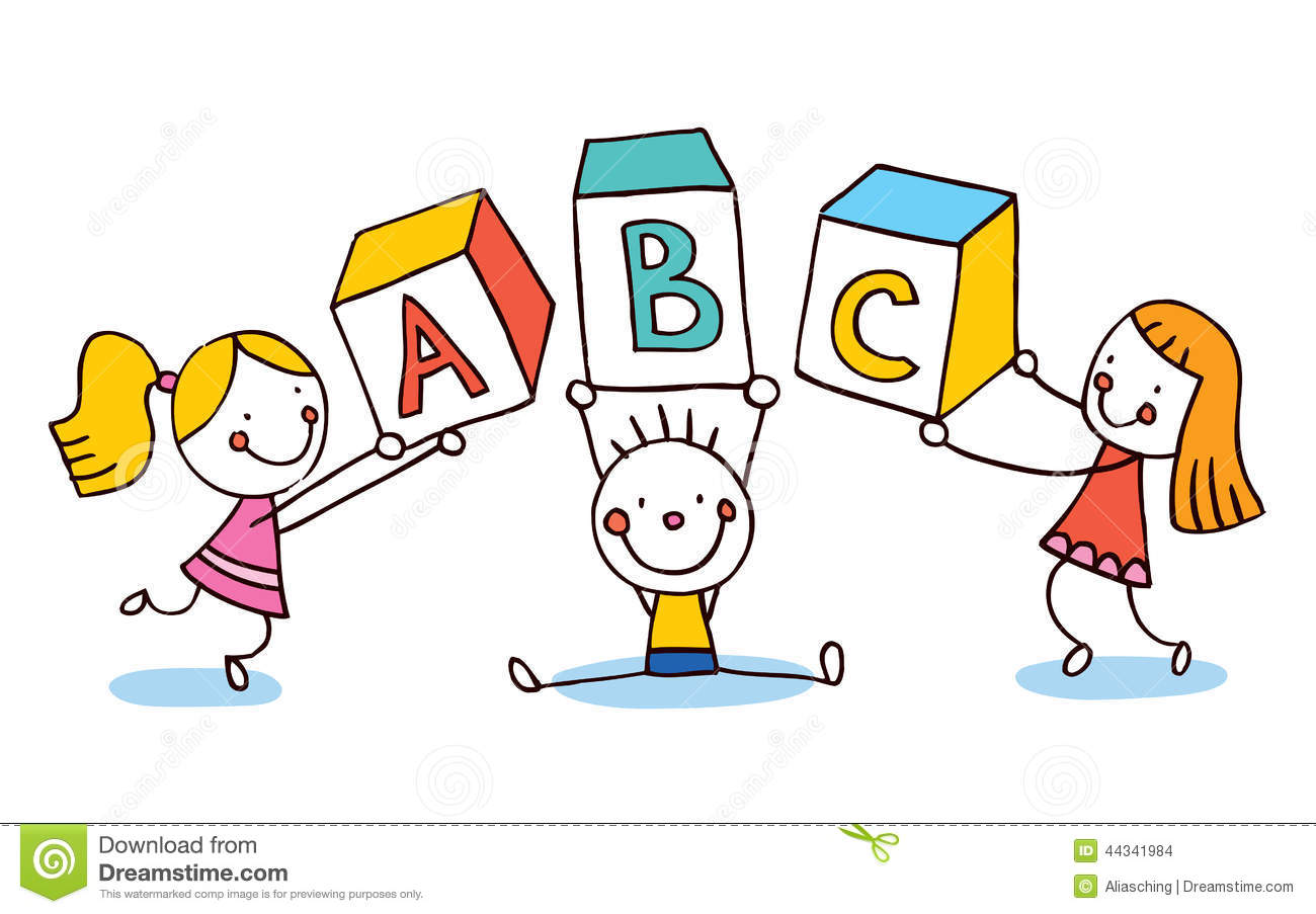 children clipart alphabet