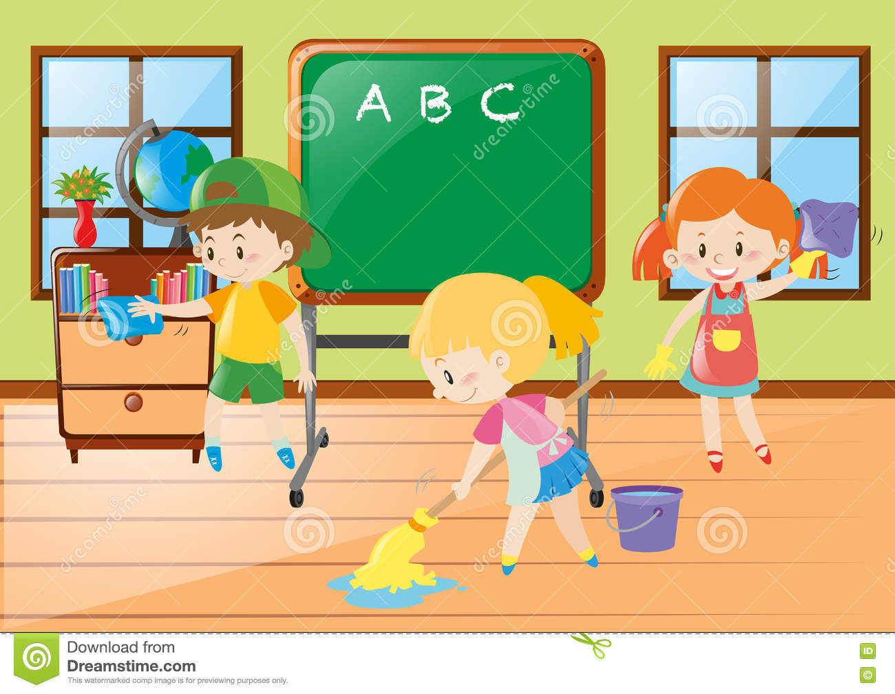 classroom clipart cleaner