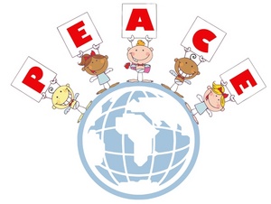 children clipart peace