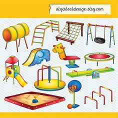 children clipart playground