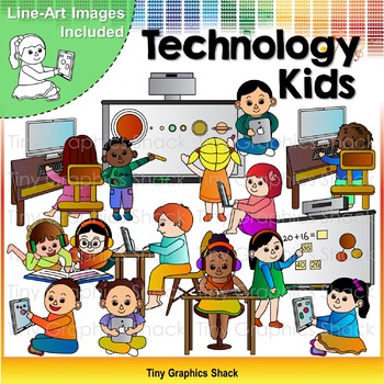 children clipart technology