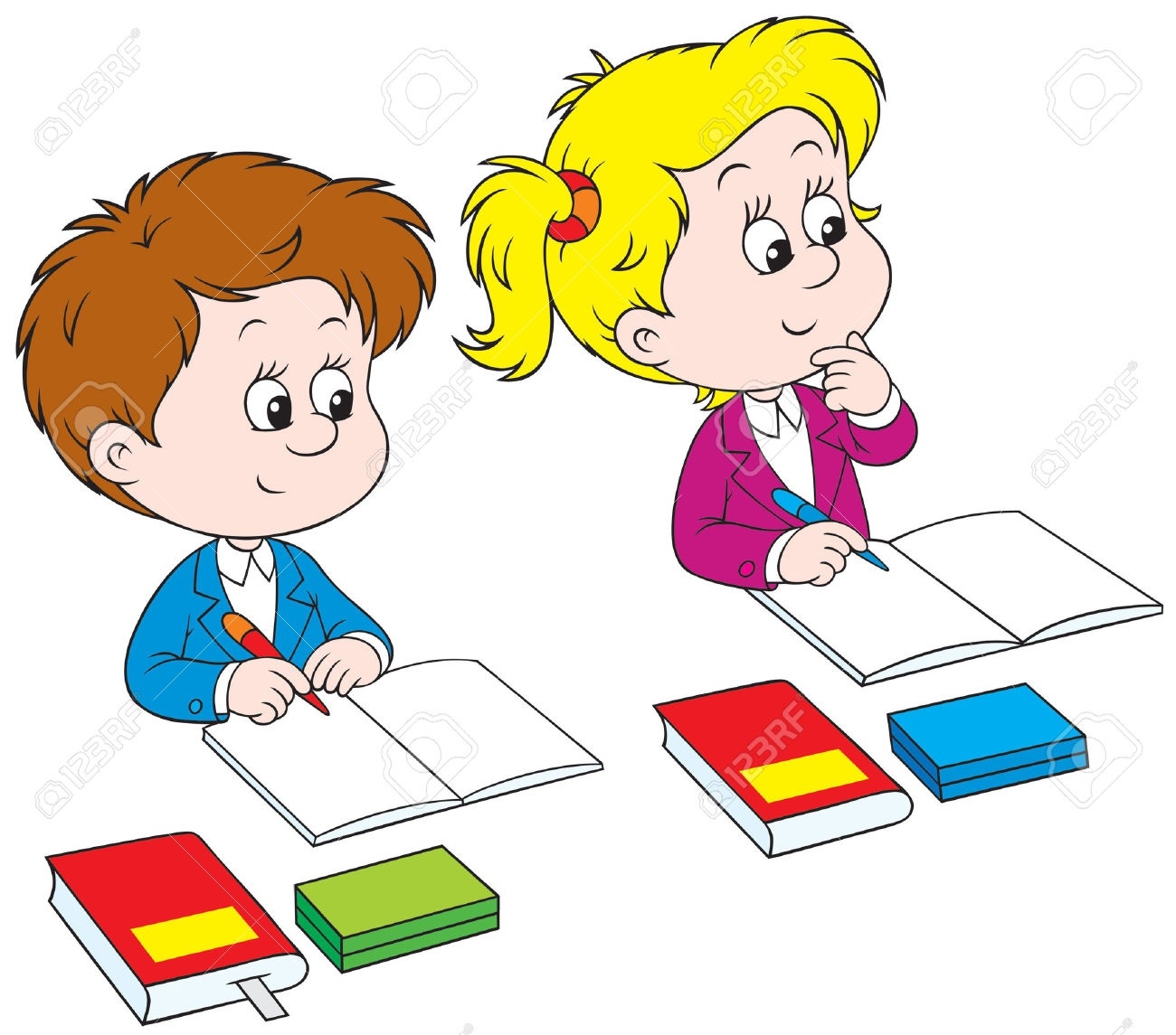 Awesome of kids letter. Children clipart writing