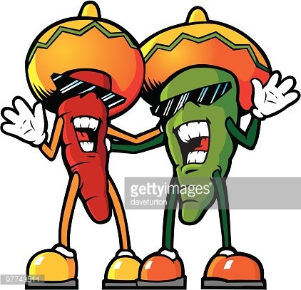 Peppers in hats premium. Chili clipart cowboy