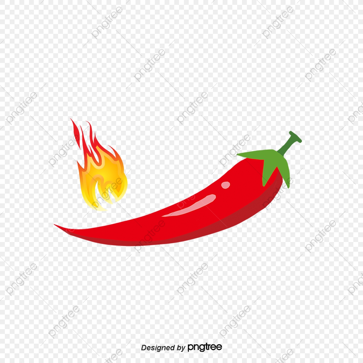 chili clipart flaming