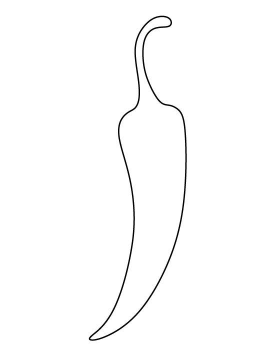 pepper clipart outline
