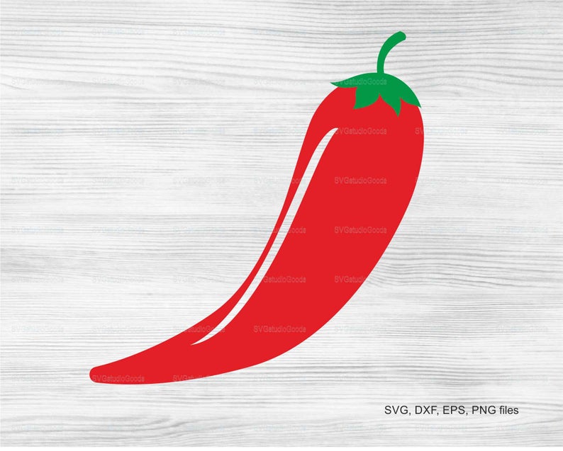 Chili clipart printable. Pepper svg eps dxf