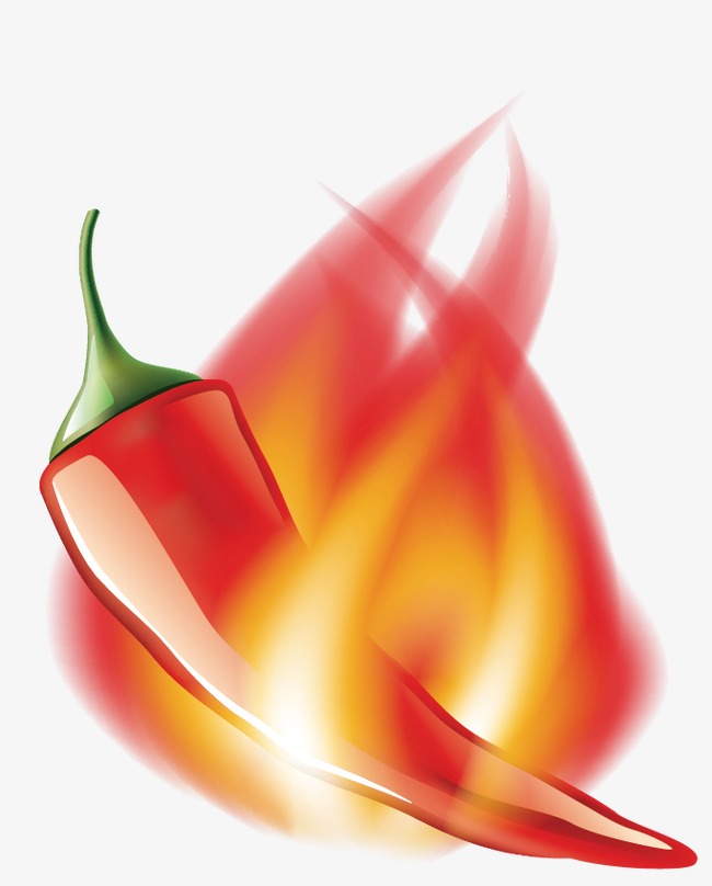 Red fire png image. Chili clipart smoke