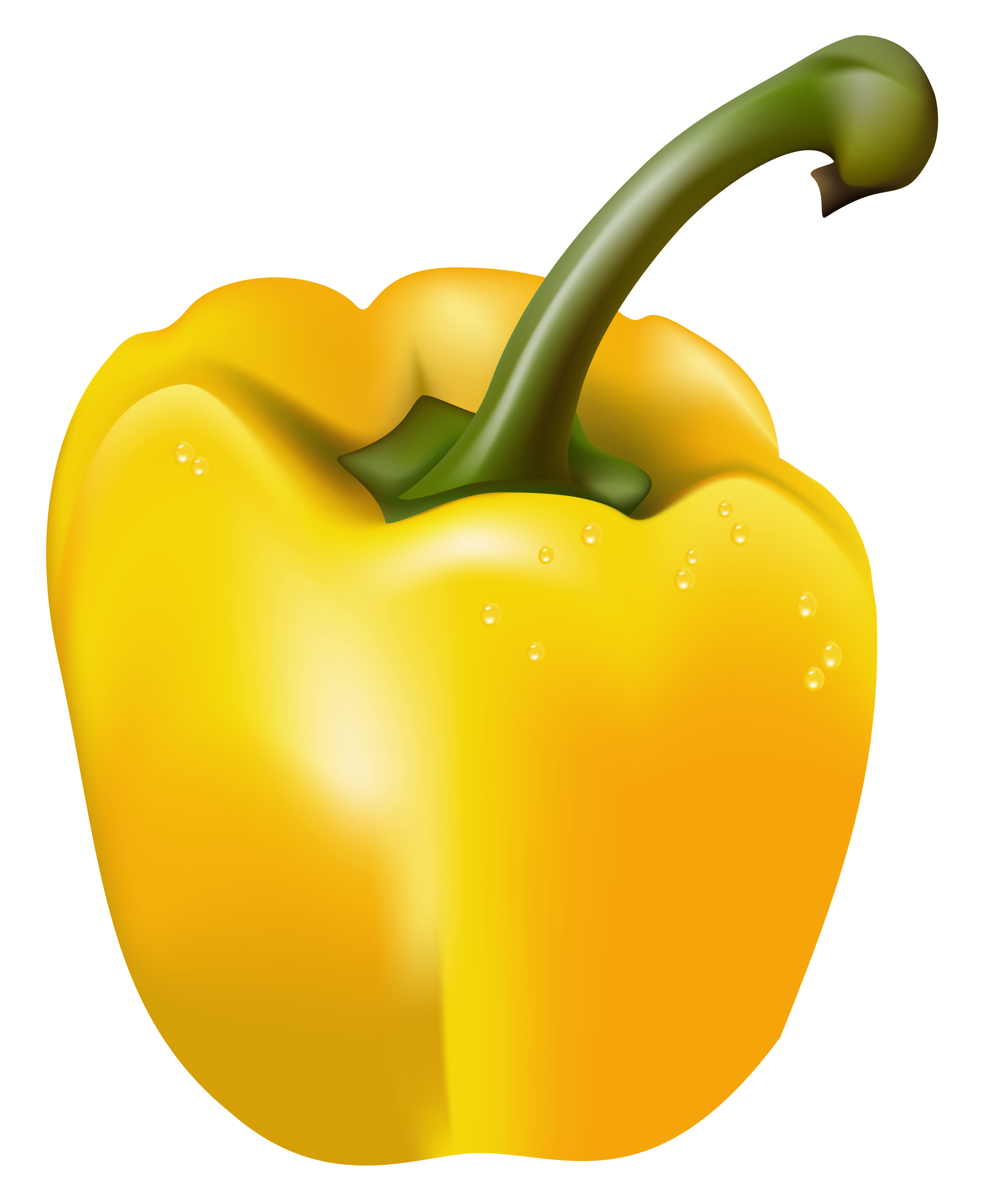 Transparent yellow png picture. Pepper clipart happy