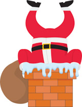christmas clipart chimney